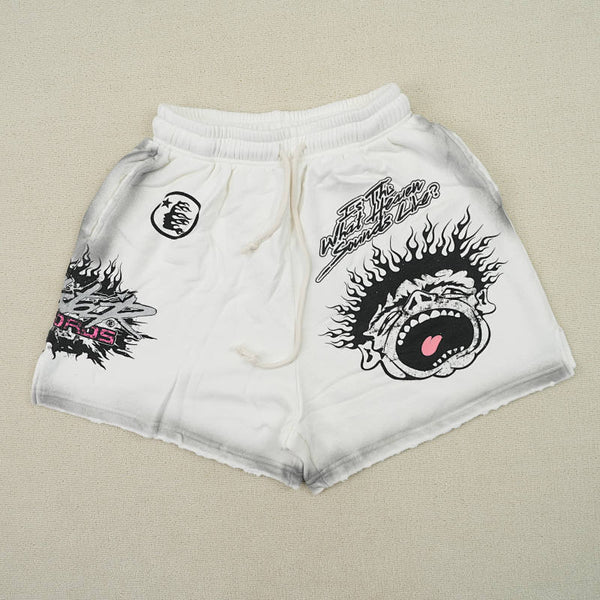 Hellstar Records Shorts White
