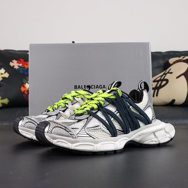 Balenciaga Track Sneaker - Silver/Navy/Yellow