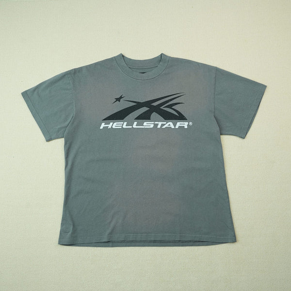Hellstar Sport Logo T-Shirt Grey
