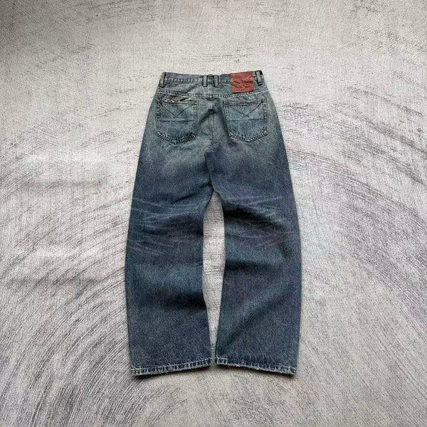 Blue/Grey Washed Denim