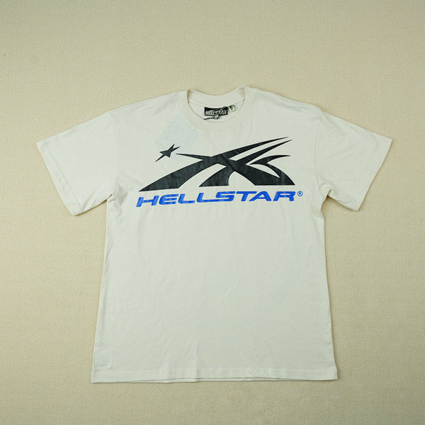 Hellstar Gel Sport Logo T-Shirt White/Blue