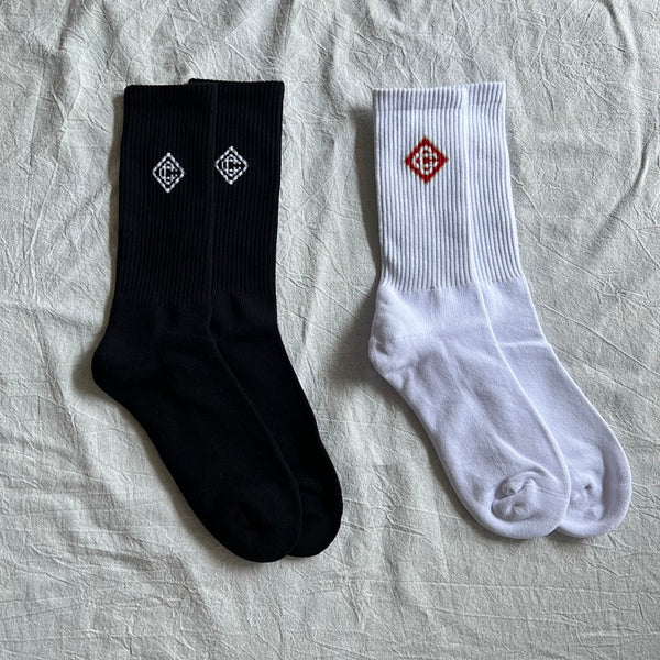 Casablanca Crew Socks - Black/White