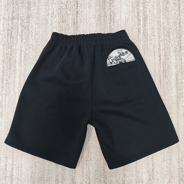 Corteiz CD Patch Sweat Shorts - Black