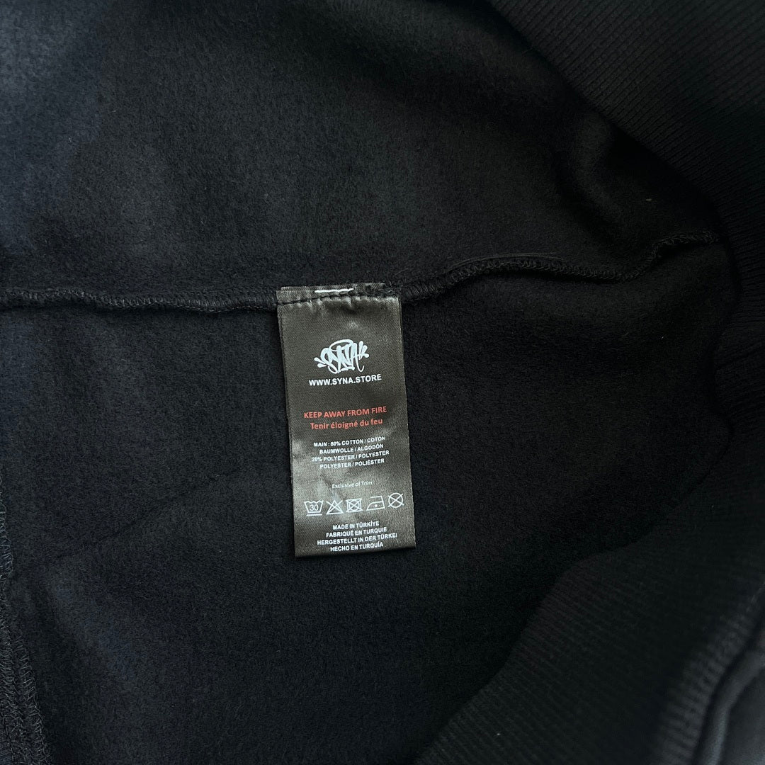 Hoodie Set Black Blue
