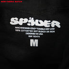 Sp5Der Rhinestone Logo Hoodie Black
