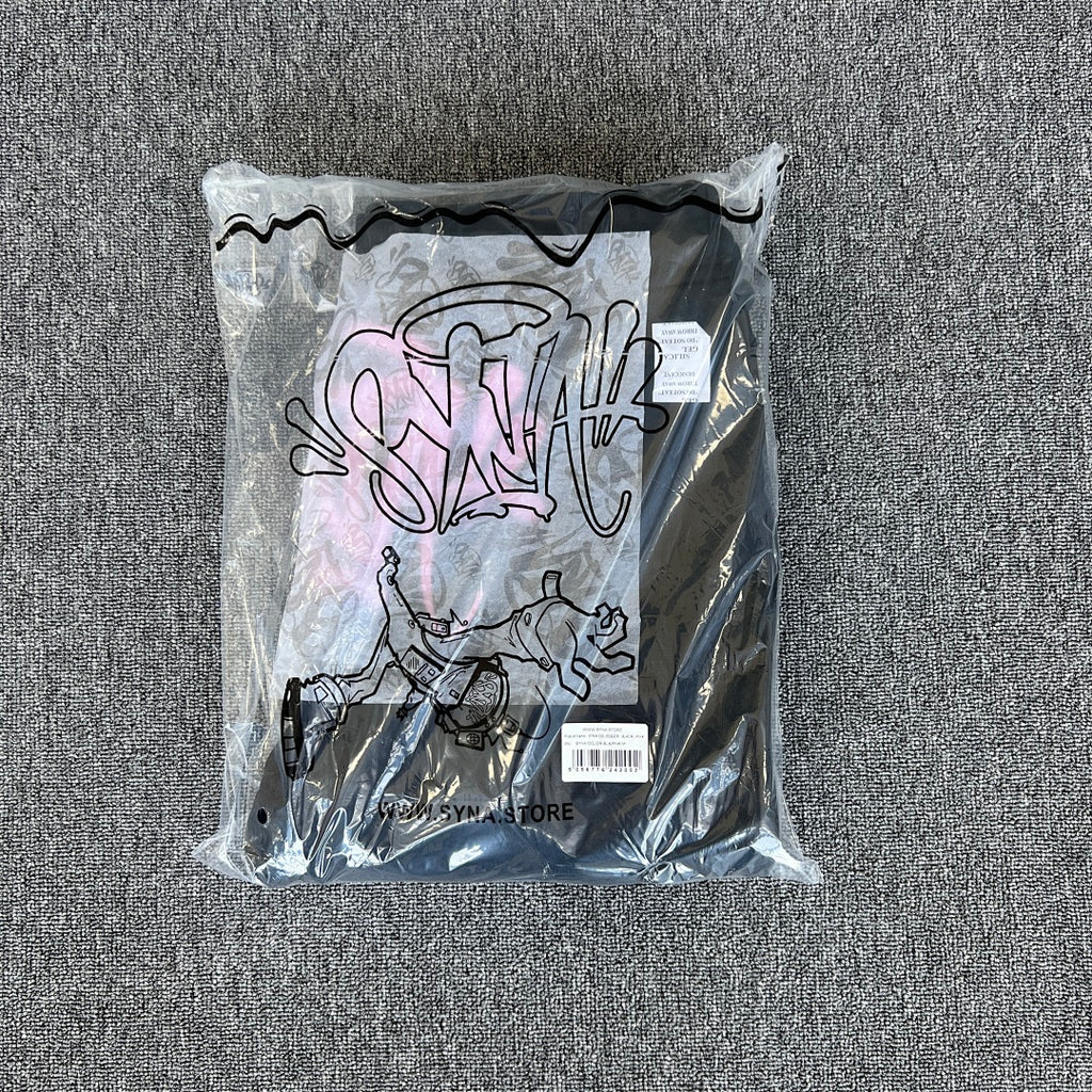 Hoodie Set Black Pink
