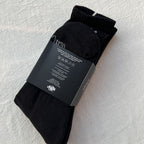 Black Crew Socks with Graffiti Logo Twin Pack