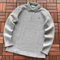 Lacoste Grey Long-Sleeve Zip Polo