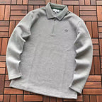 Lacoste Grey Long-Sleeve Zip Polo