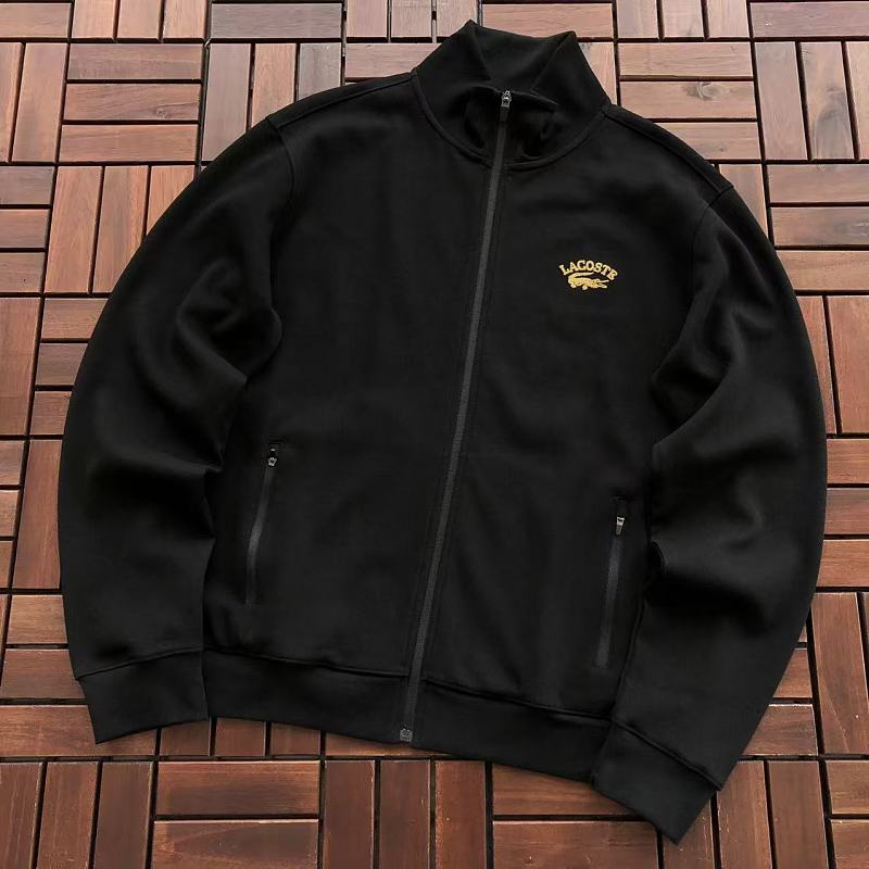 Lacoste Black Full-Zip Sweater