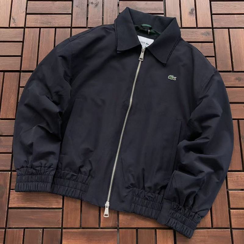 Lacoste Plaid-Lined Zip Jacket