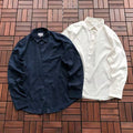 Lacoste Navy White Long-Sleeve Button-Up Shirt