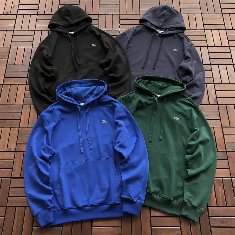 Lacoste Four-Color Logo Pullover Hoodie