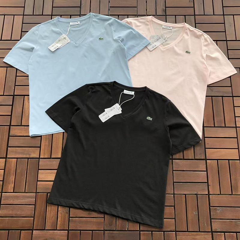 Lacoste Women's V-Neck Logo T-Shirt