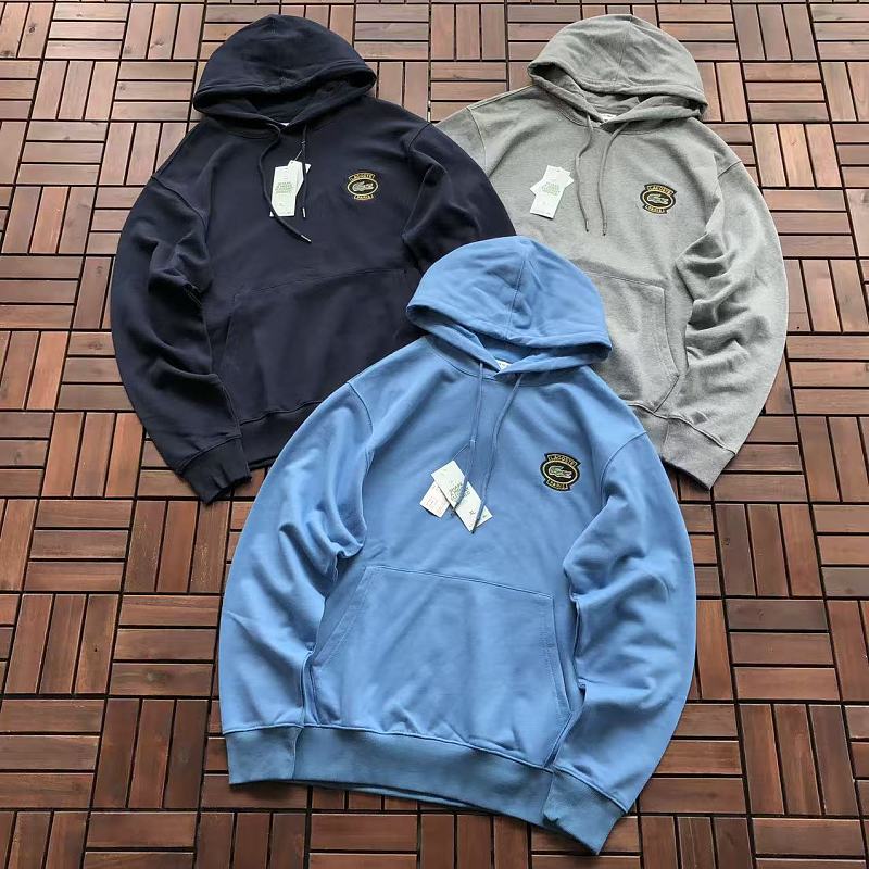 Lacoste Crest Logo Pullover Hoodie