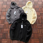 Lacoste Cable-Knit Zip Hoodie