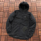 Arc'teryx Black Insulated Hooded Jacket