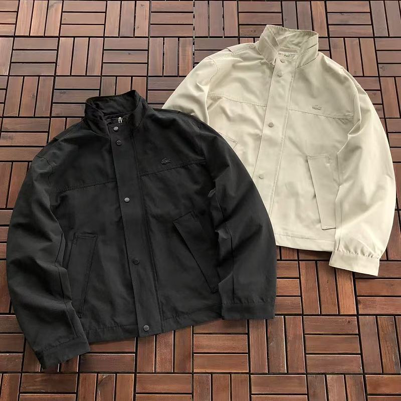 Lacoste Black Cream Utility Jacket