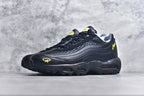 Black and Gold Athletic Sneakers Outdoor Display