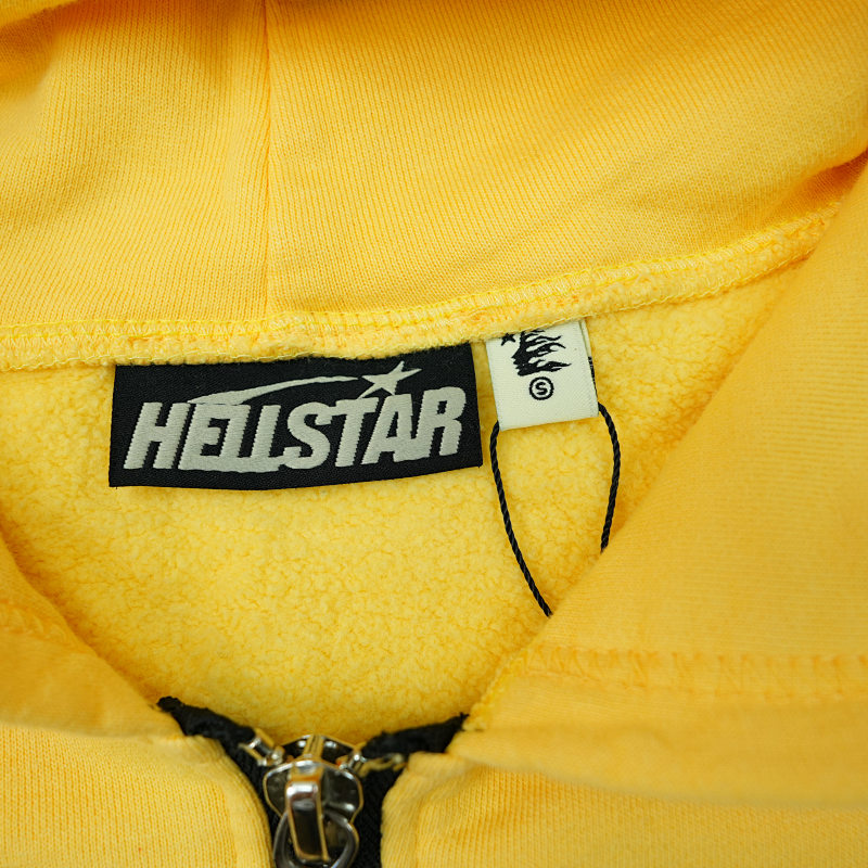 Hellstar Sports Zip-Up Sweatshirtyellow