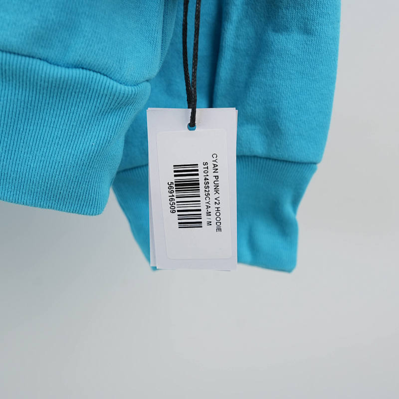 Sp5Der Punk V2 Hoodie Cyan