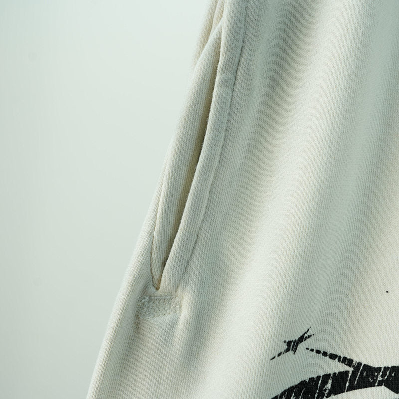 Hellstar Lf You Dont Like Us Beat Us Sweatpants White