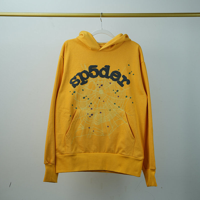 Sp5Der Logo Hoodie Yellow