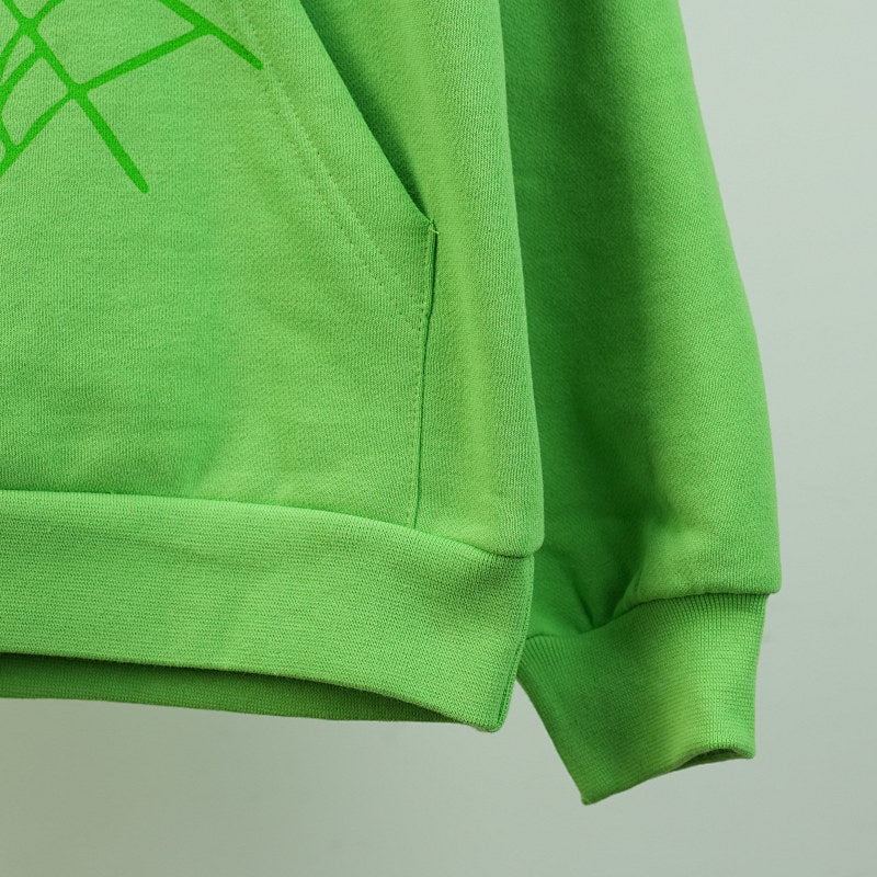 Sp5Der Web Hoodie Slime Green