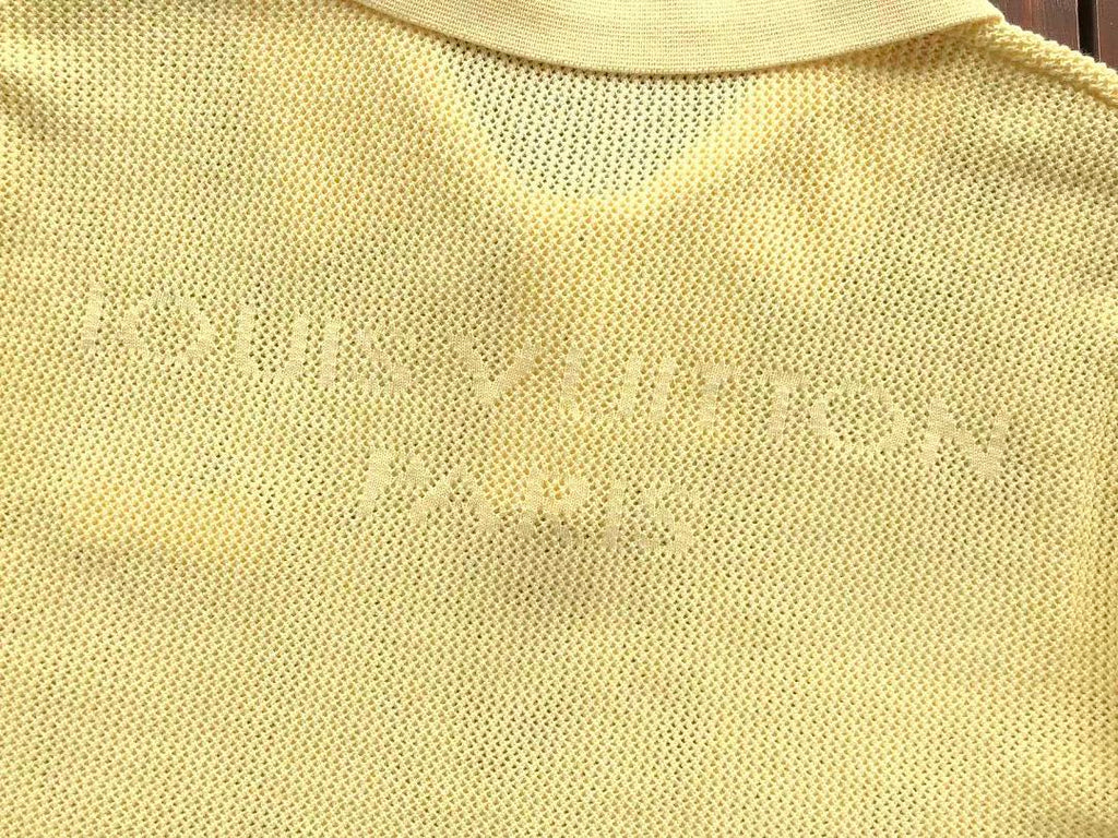 Yellow Knit Short-Sleeve Polo Shirt
