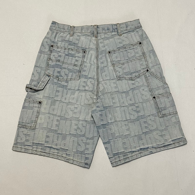 Supreme Denim Jacquard Cargo Shorts