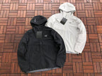 Arc'teryx Black White Logo Hooded Jacket