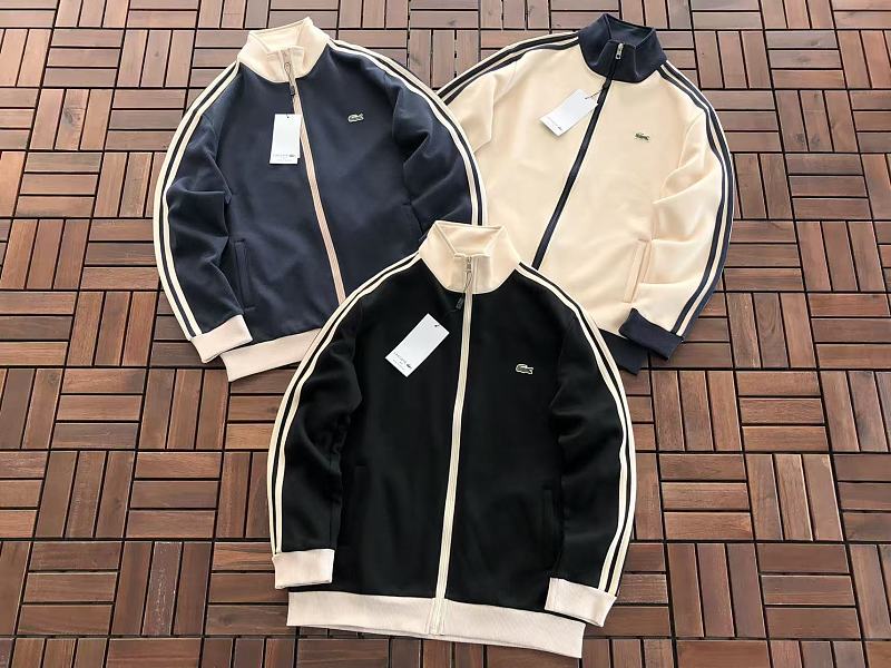 Lacoste Striped Full-Zip Track Jacket