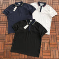 Lacoste Striped Collar Polo Shirt