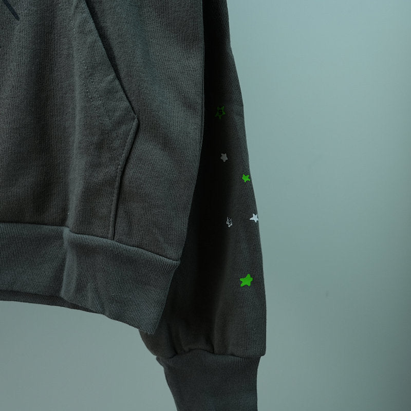 Sp5der Wait Web Hoodie Slate Grey
