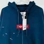Supreme Paint Splatter Zip Hoodie