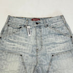 Supreme Denim Jacquard Cargo Shorts
