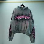 Hellstar Future Flame Hoodie Grey
