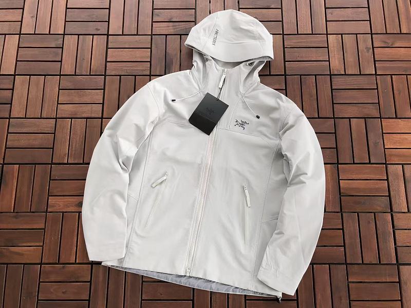 Arc'teryx Black White Logo Hooded Jacket