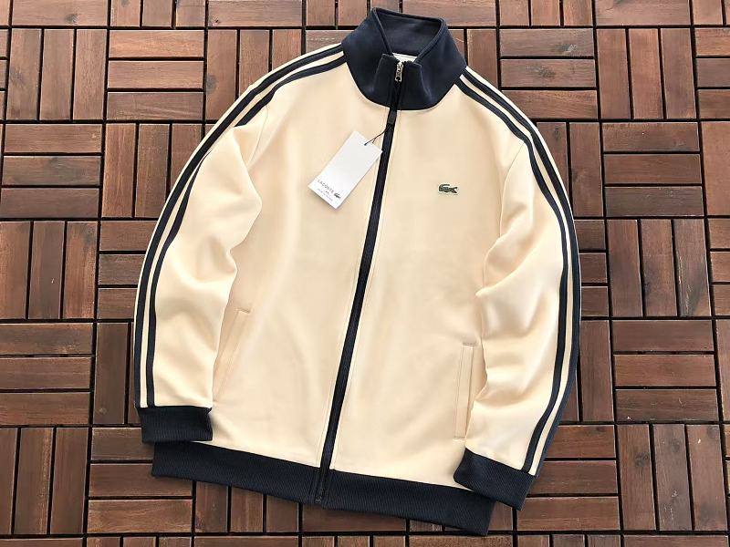 Lacoste Striped Full-Zip Track Jacket