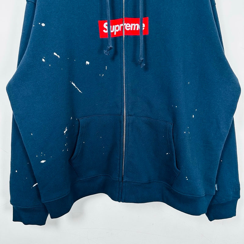 Supreme Paint Splatter Zip Hoodie