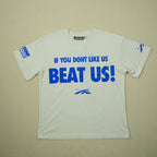 Hellstar Beat Us! T-Shirt White/Blue