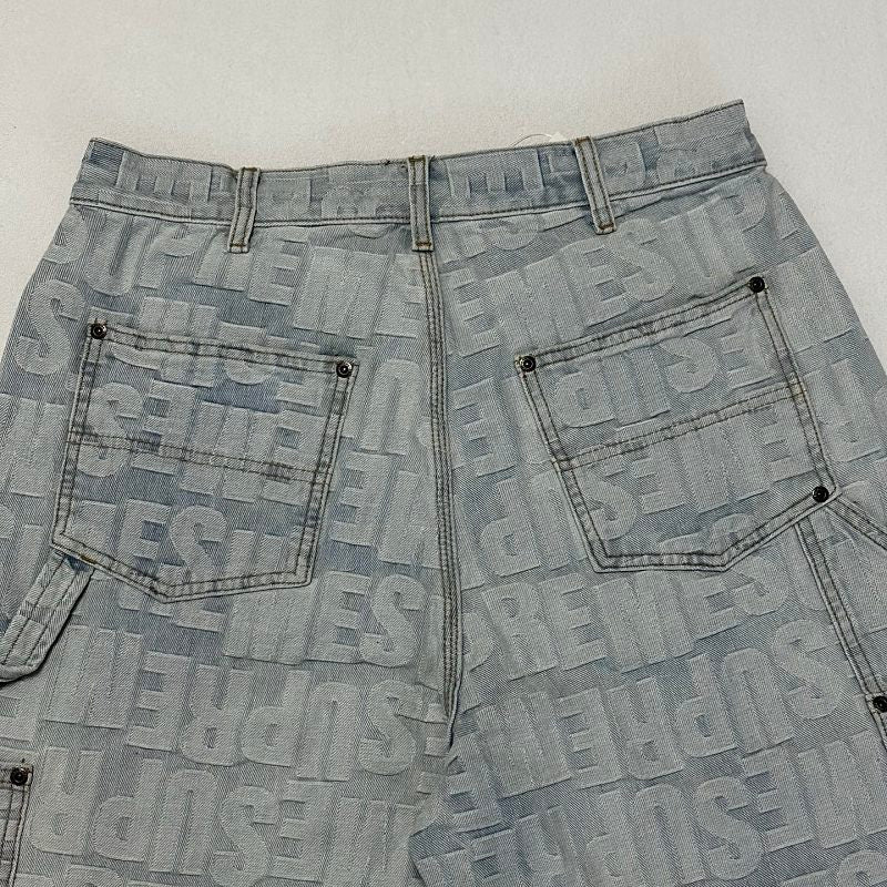 Supreme Denim Jacquard Cargo Shorts