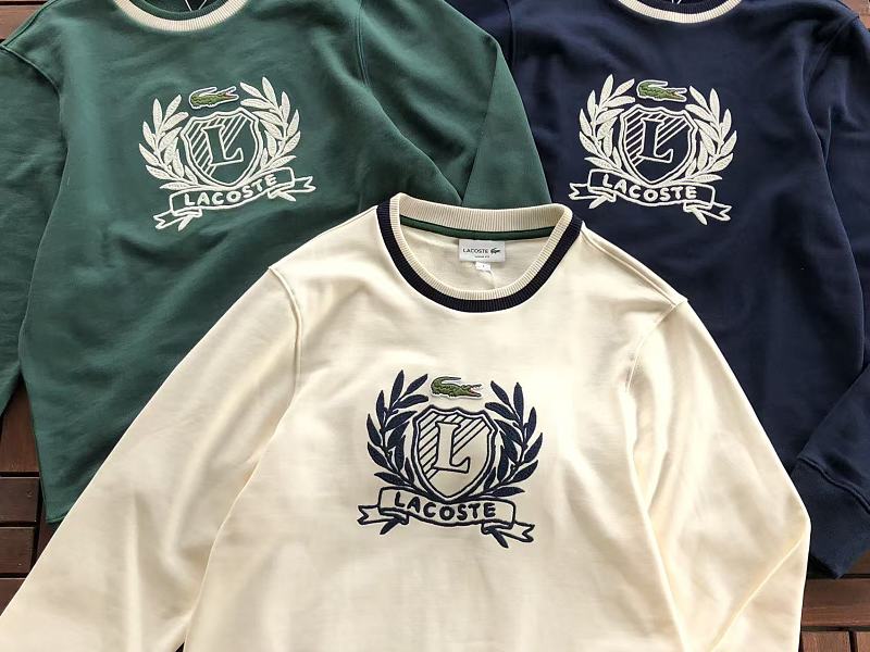 Lacoste Crest Graphic Crewneck Sweater