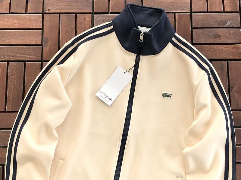 Lacoste Striped Full-Zip Track Jacket