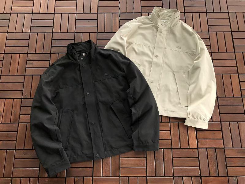 Lacoste Black Cream Utility Jacket