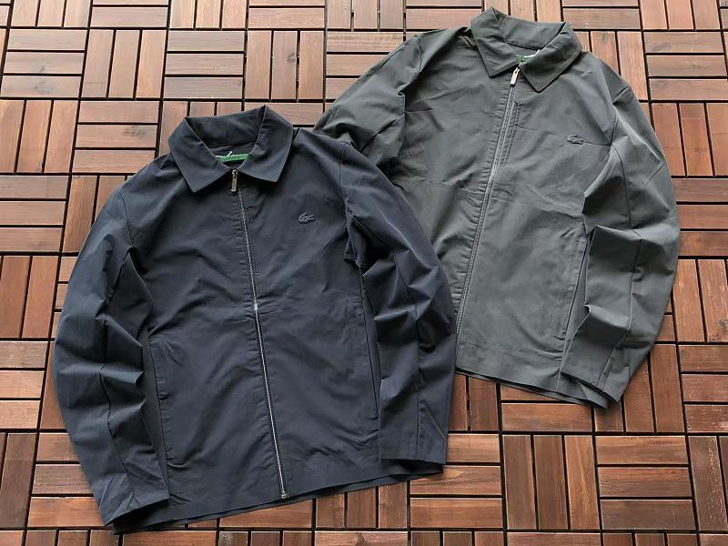 Lacoste Grey Navy Zip Jacket