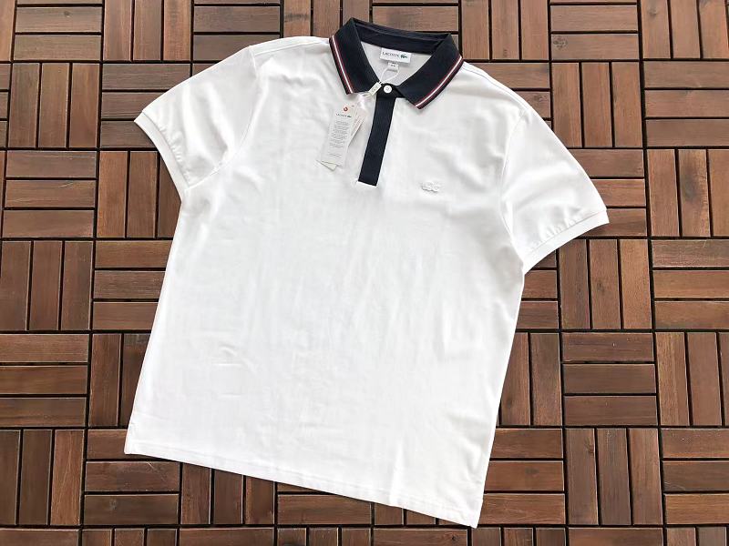 Lacoste Striped Collar Polo Shirt
