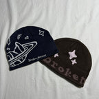 Broken Planet Beanies - Navy/Brown