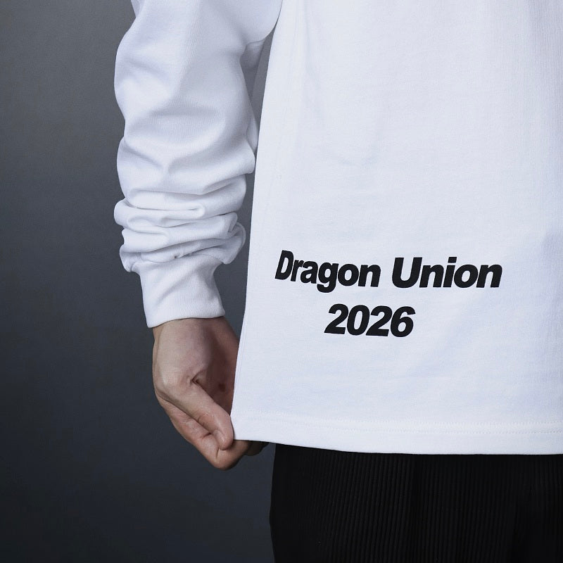 Unknown Brand Dragon Graphic Zip Hoodie - Black/White