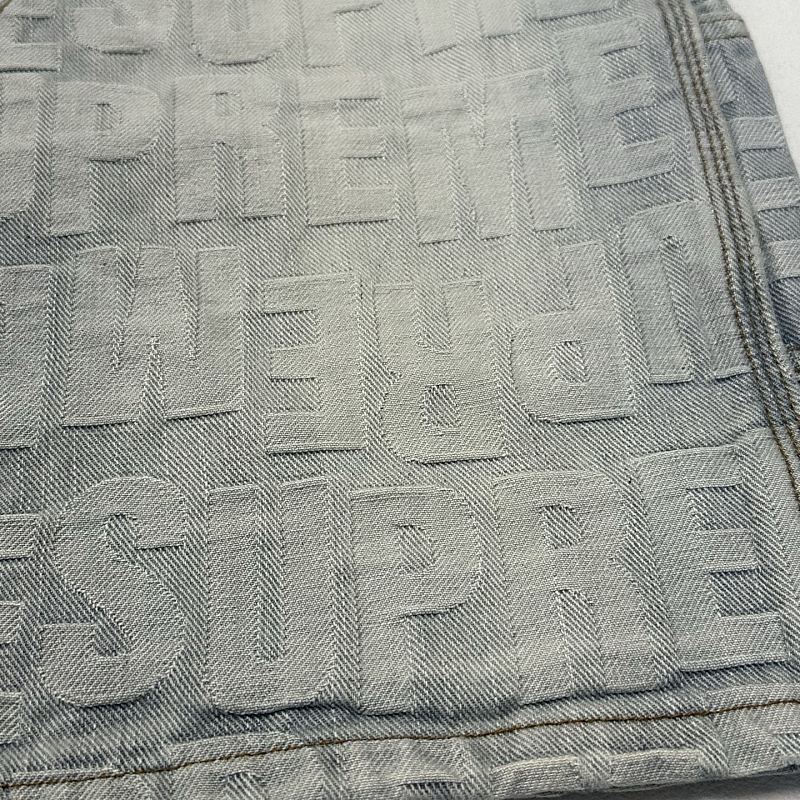 Supreme Denim Jacquard Cargo Shorts